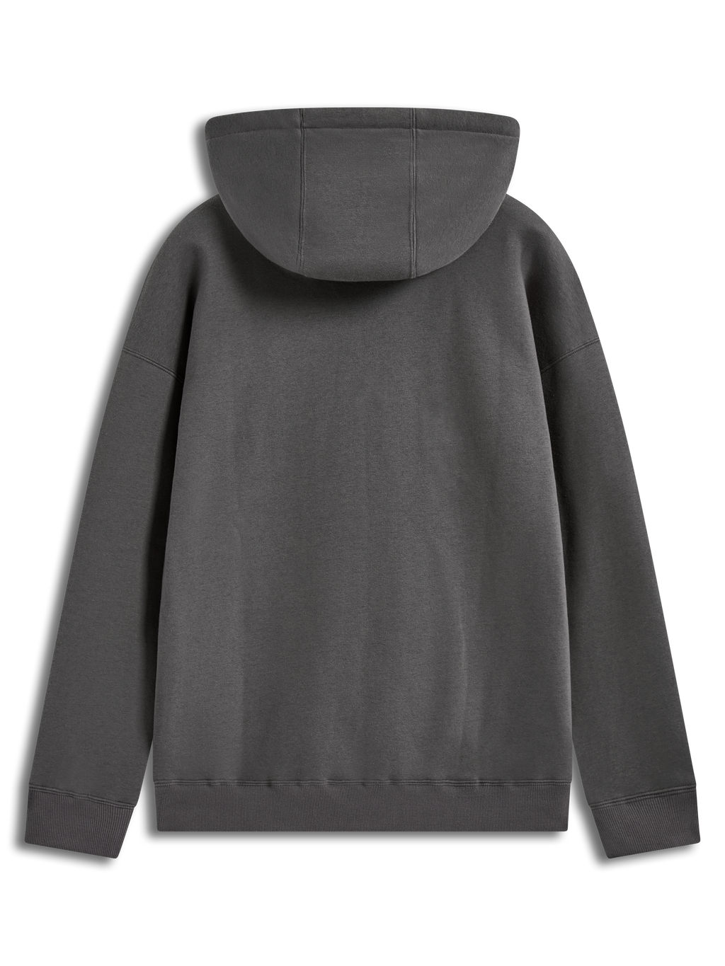 Alpinestars Prelude Oversized Hoodie, sweat à capuche en molleton, gris anthracite, vue de dos montrant la coupe ample.
