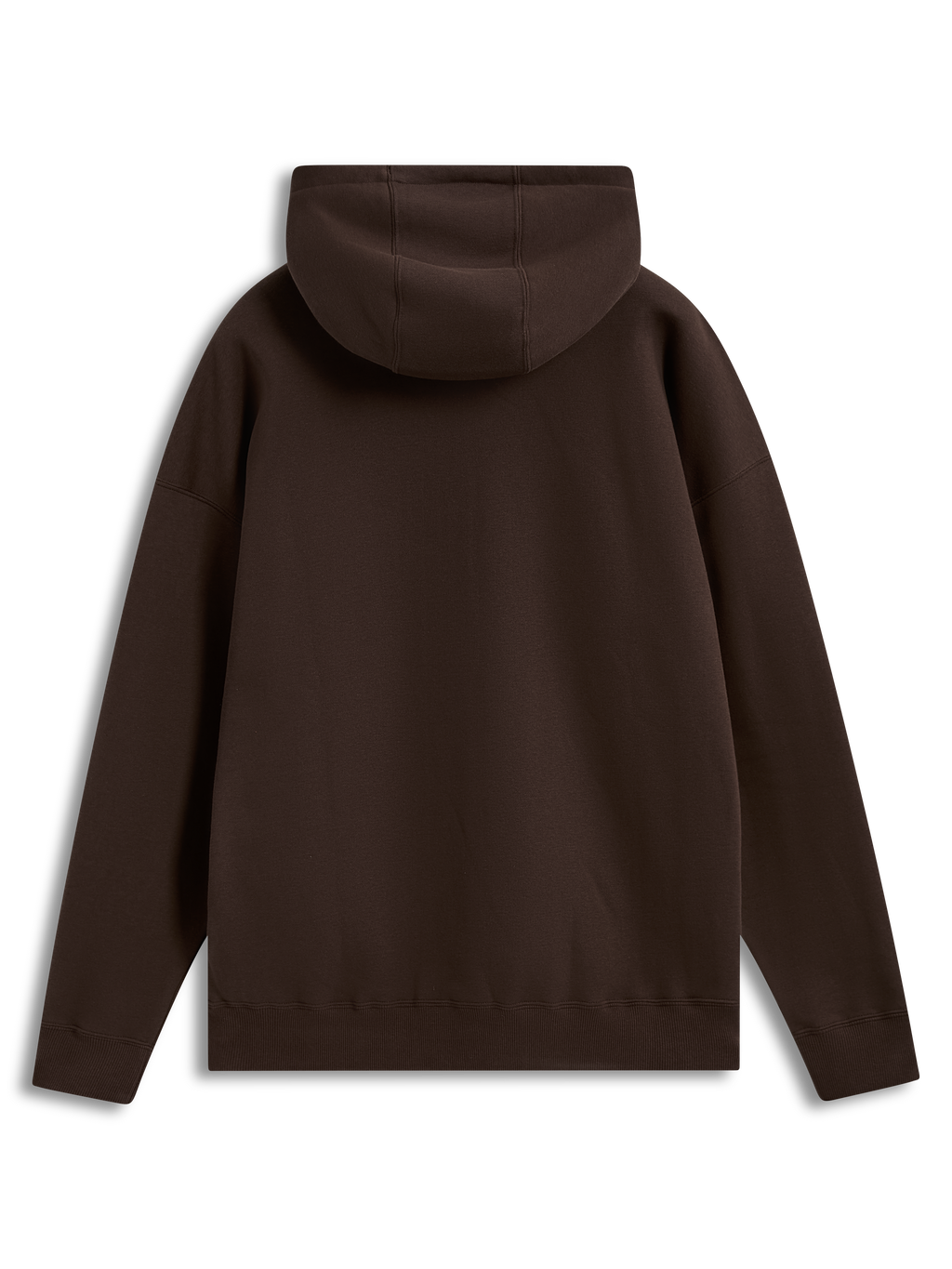 Alpinestars Prelude Oversized Hoodie, sweat à capuche de sportswear marron en polaire, coupe ample, vue de dos
