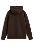 Alpinestars Prelude Oversized Hoodie, sweat à capuche de sportswear marron en polaire, coupe ample, vue de dos