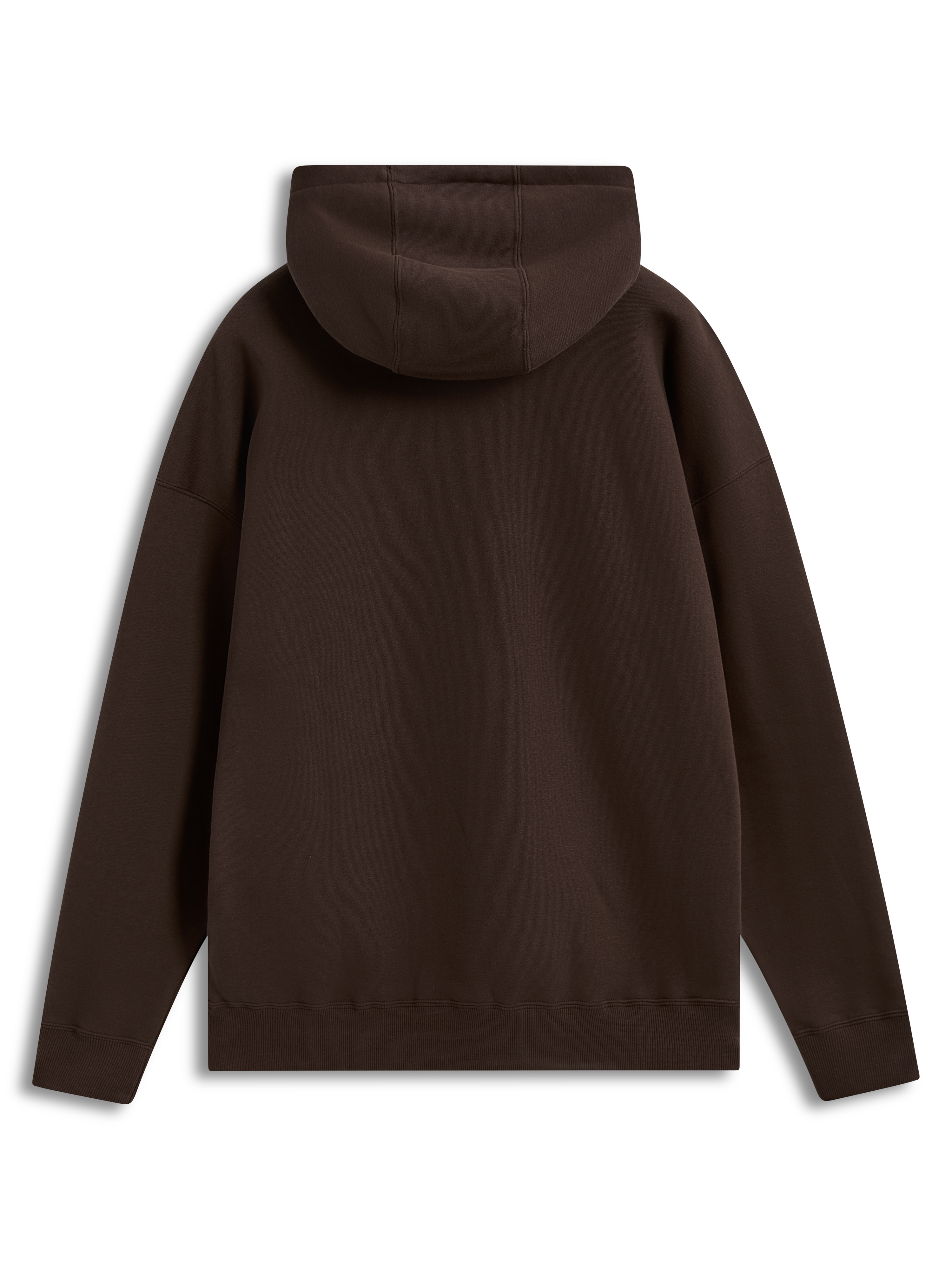 Alpinestars Prelude Oversized Hoodie, sweat à capuche de sportswear marron en polaire, coupe ample, vue de dos