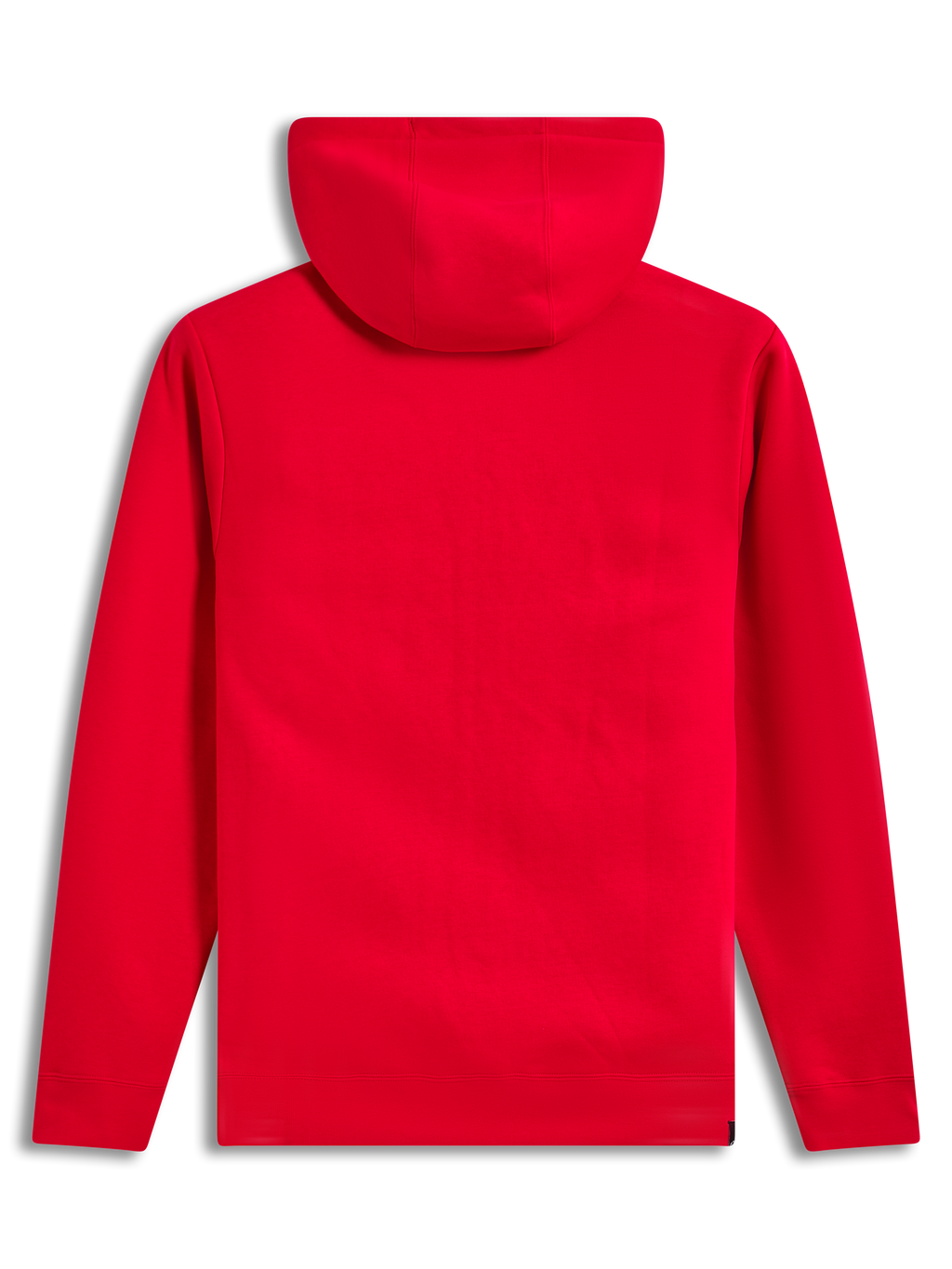 Alpinestars Race Wordmark Hoodie, sweat à capuche rouge en polaire, vue de dos, vêtement sportswear décontracté pour les sports mécaniques.