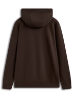 Alpinestars Entity Oversized Hoodie, sweat à capuche en polaire marron, sportswear décontracté, vue de dos, épaules tombantes