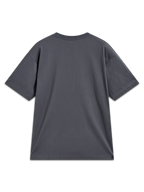 Alpinestars Chalk Oversized CSF, T-shirt à manches courtes, gris anthracite, vue de dos montrant une coupe large et décontractée, style sportswear.