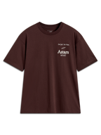 Alpinestars Post Oversized CSF, t-shirt à manches courtes marron, logos Astars blancs sur la poitrine