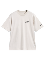 Alpinestars Mandate Oversized CSF, t-shirt à manches courtes beige sable, logo Astars noir en relief, coupe oversized