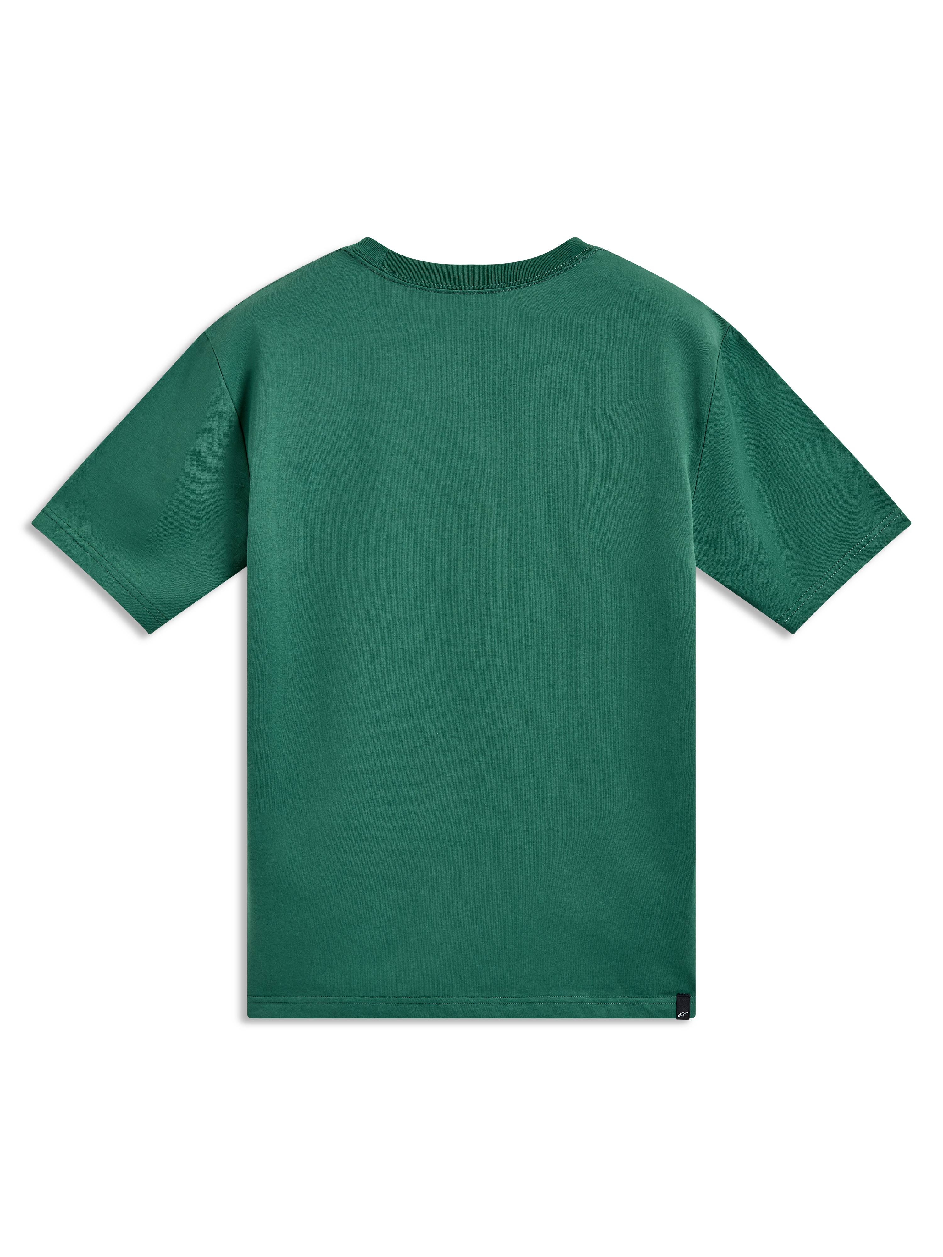 Alpinestars Singular CSF Tee, t-shirt à manches courtes vert, vue de dos, textile doux, style sportswear décontracté