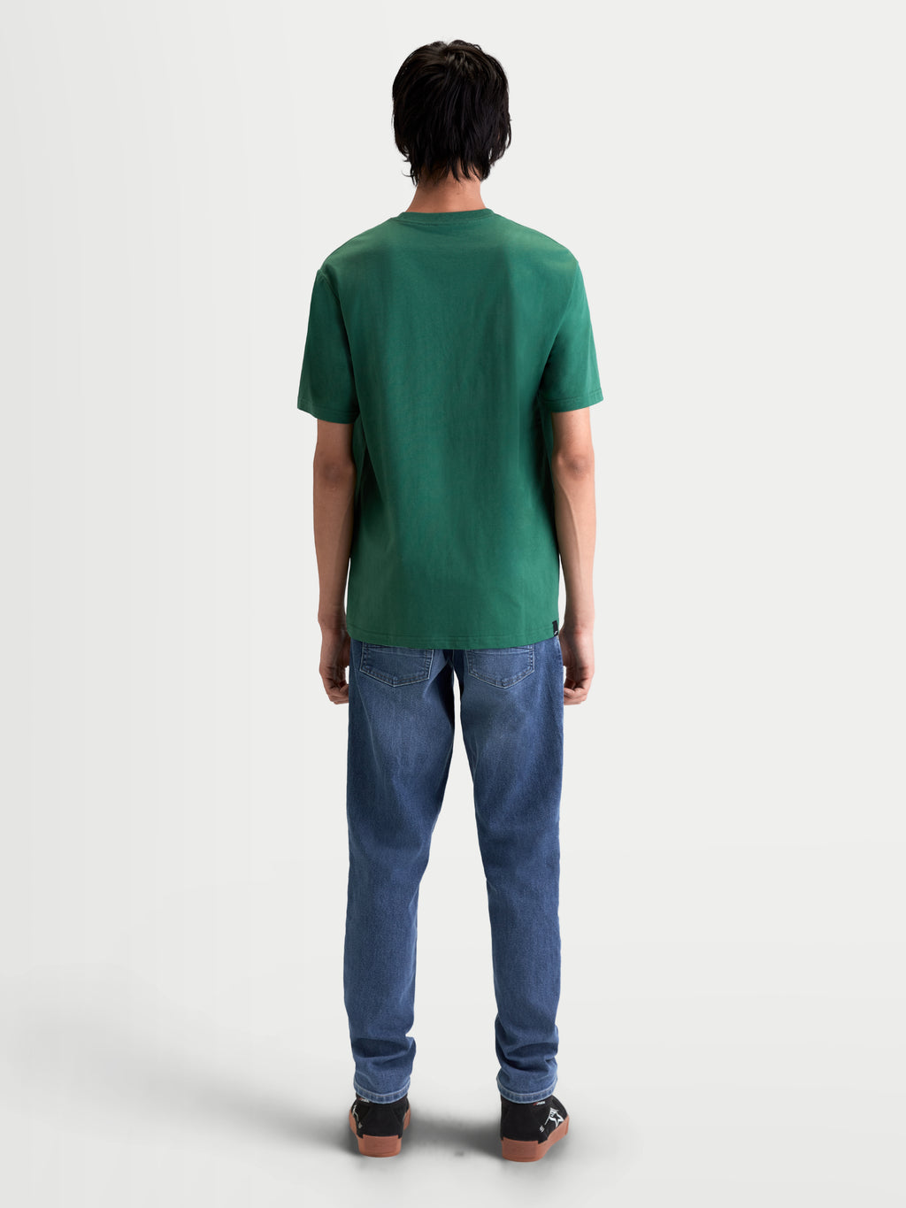 Alpinestars t-shirt Singular CSF, t-shirt sportswear à manches courtes, vert, vue de dos sur un mannequin, mélange de coton et polyester, vêtement décontracté premium