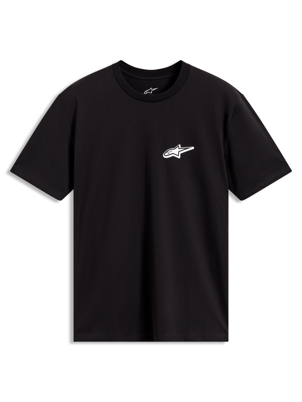 Alpinestars Meteor CSF Tee, t-shirt à manches courtes noir, logo Astars blanc sur la poitrine, style sportswear décontracté