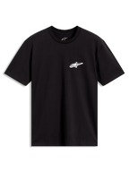 Alpinestars Meteor CSF Tee, t-shirt à manches courtes noir, logo Astars blanc sur la poitrine, style sportswear décontracté