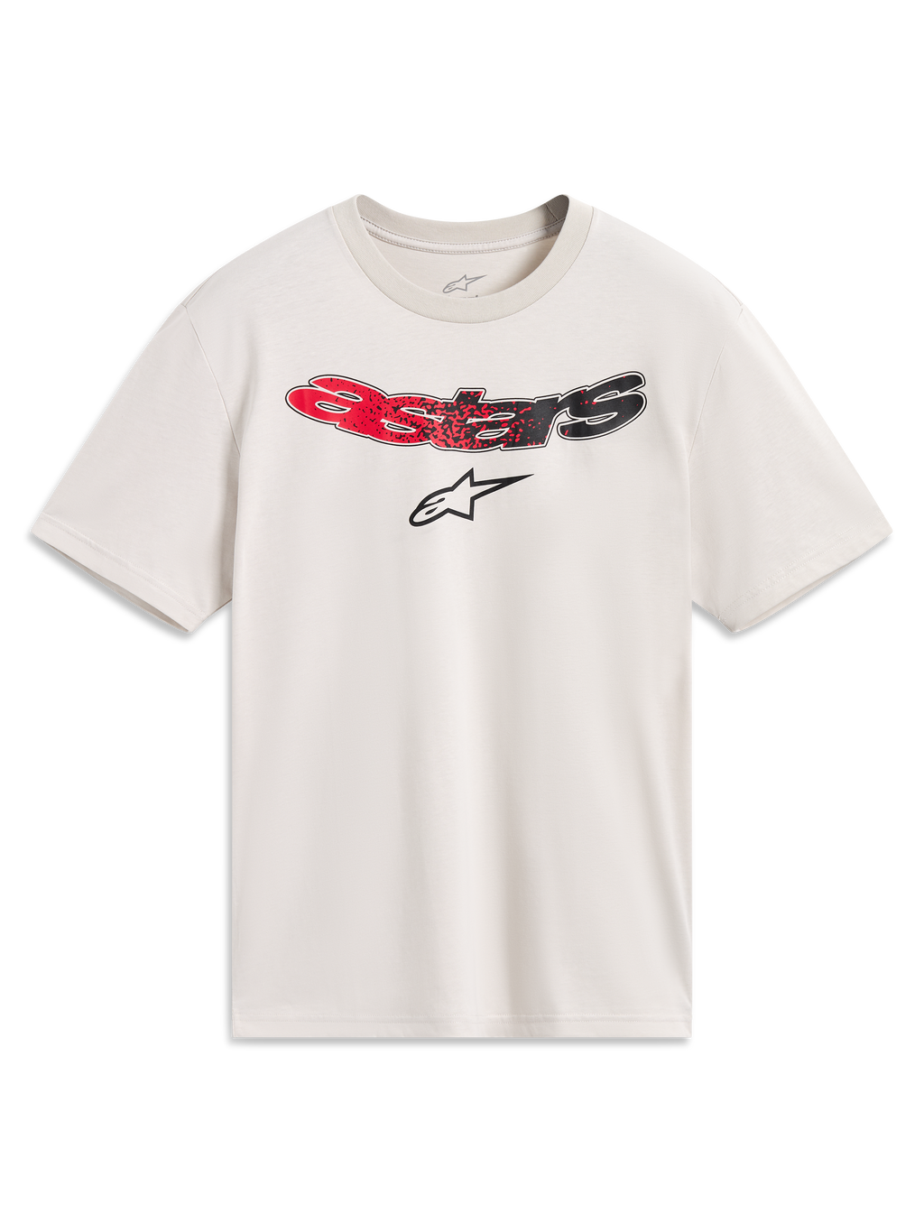 T-shirt Alpinestars Elliptogrit CSF, t-shirt de sportswear à manches courtes, couleur sable avec logo Astars en dégradé rouge et noir