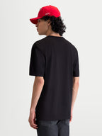 Alpinestars T-Shirt Elliptogrit CSF, t-shirt sportswear à manches courtes, noir, mélange coton-polyester, vue de dos sur mannequin.