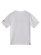 Alpinestars Race Wordmark CSF, t-shirt à manches courtes blanc, vue de dos avec logo Ageless noir sur la manche, style sportswear.