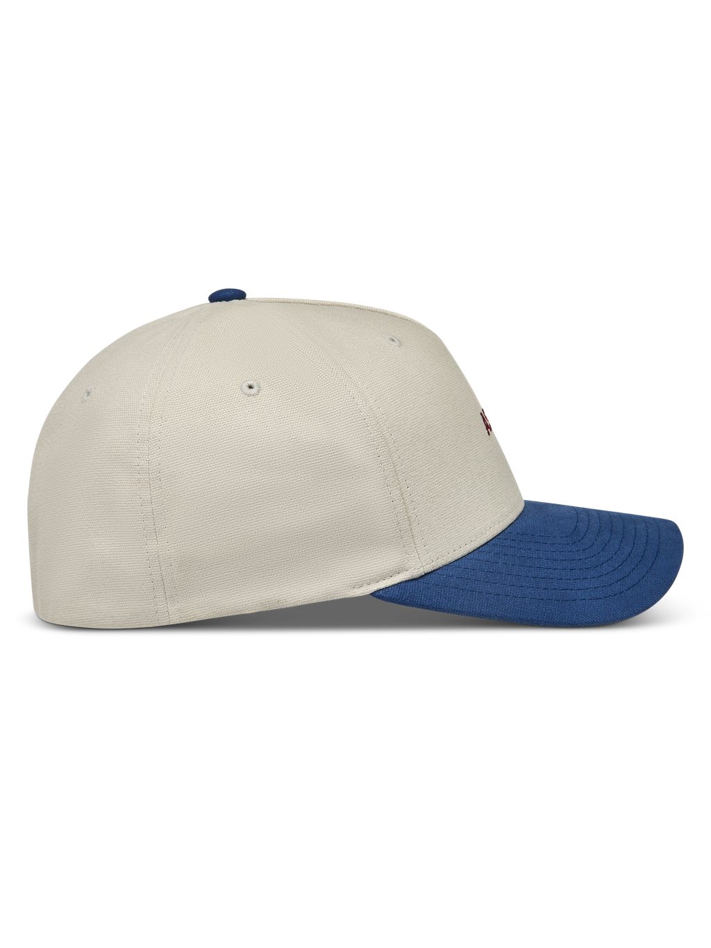 Alpinestars County Canvas Casquette, casquette de sportswear sable et bleue avec visière courbée et couronne structurée.