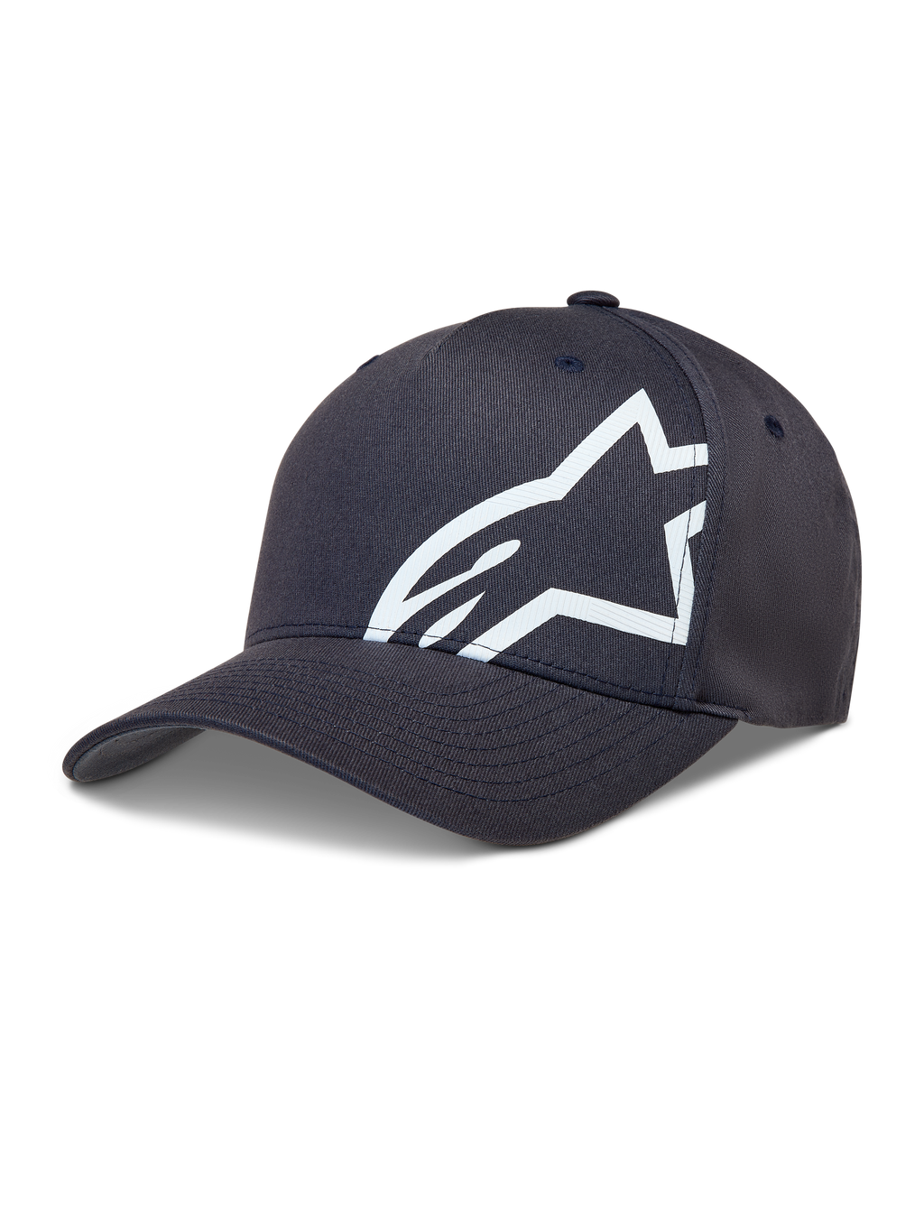 Alpinestars Maze Casquette, casquette sportswear gris foncé à visière incurvée et logo Astars blanc texturé.