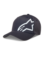 Alpinestars Maze Casquette, casquette sportswear gris foncé à visière incurvée et logo Astars blanc texturé.