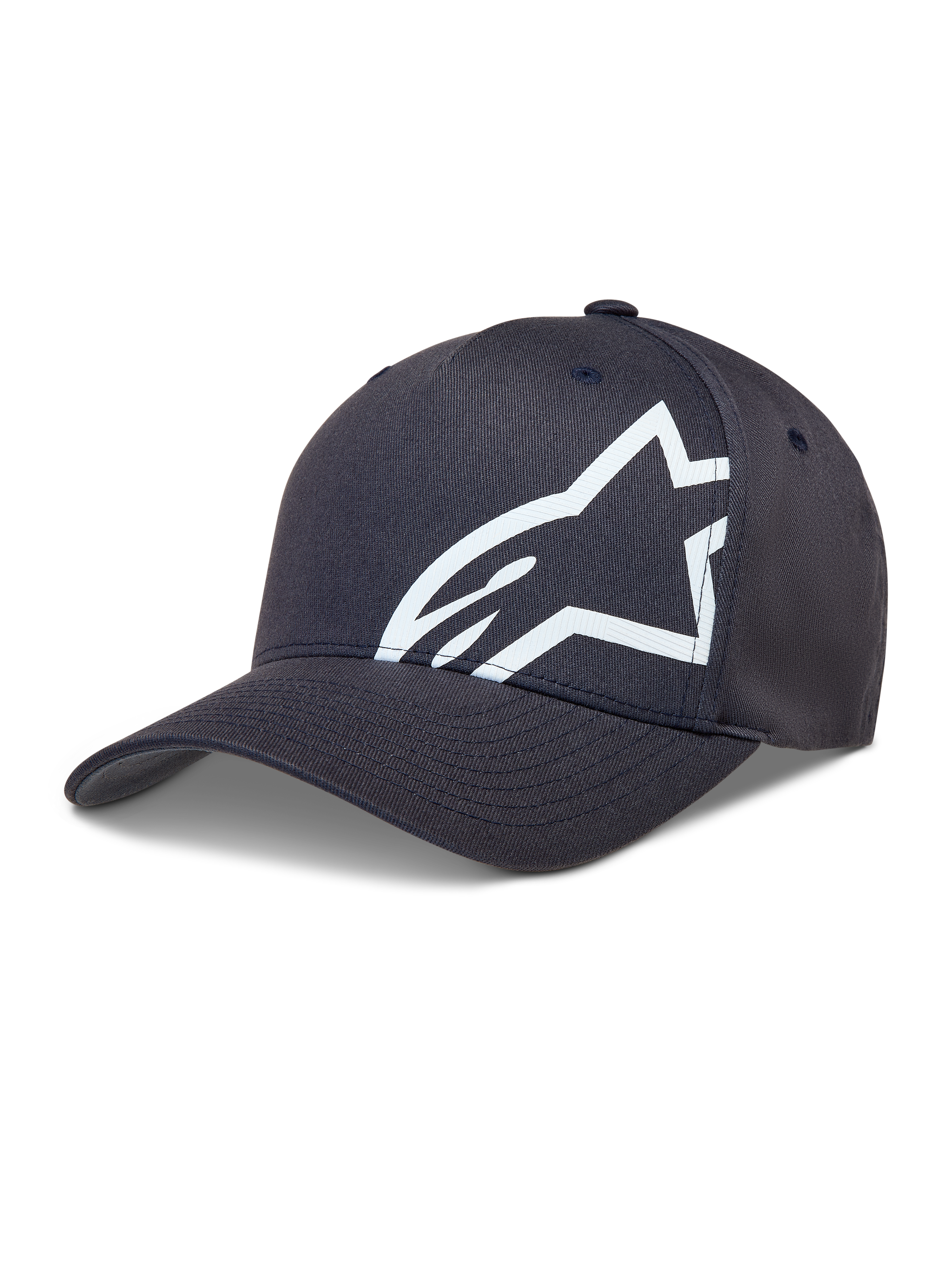 Alpinestars Maze Casquette, casquette sportswear gris foncé à visière incurvée et logo Astars blanc texturé.