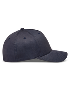 Alpinestars Maze Casquette, casquette sportswear gris foncé en sergé, visière incurvée, vue de profil latéral.