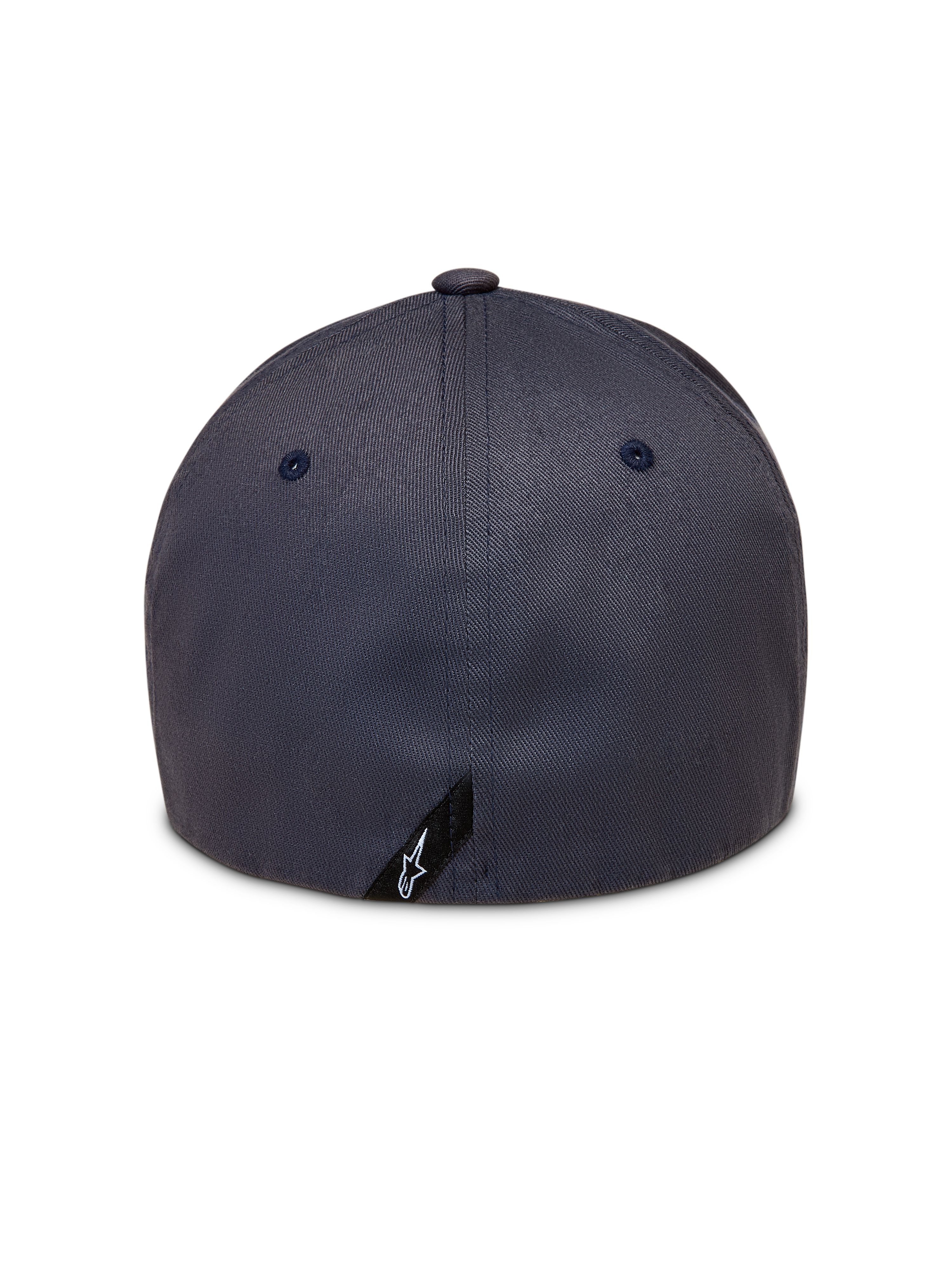 Alpinestars Maze, casquette à dos flexible, gris foncé, sergé, vue arrière avec détail du logo Astars