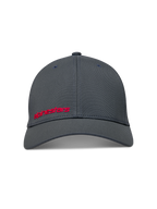 Alpinestars Points, casquette de sportswear gris foncé et rouge, en nylon tactel avec logo Alpinestars imprimé en HD