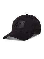 Alpinestars Algo Perf Adjustable Hat, black tech fabric cap with side perforations and a sonic weld logo.