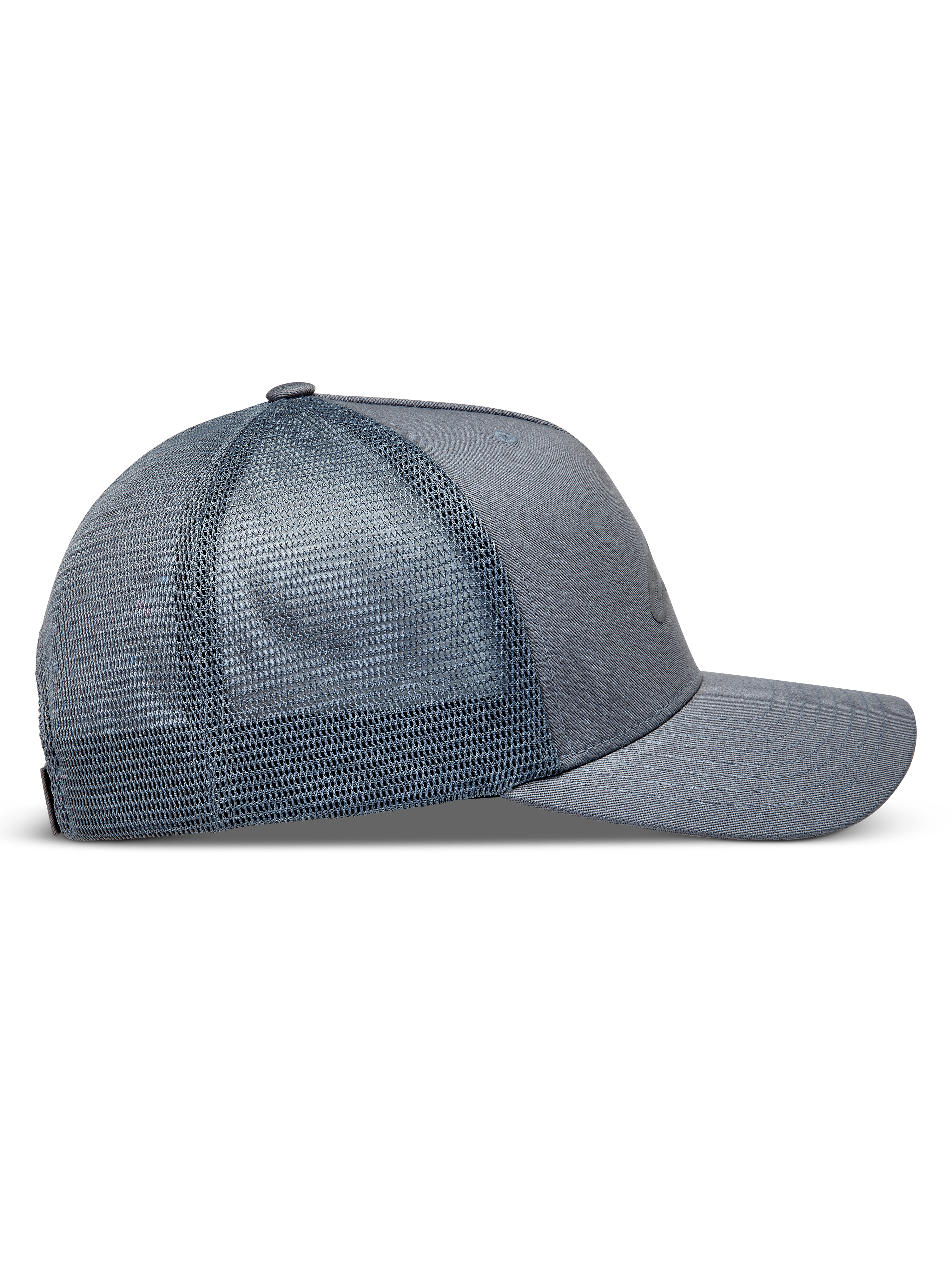 Alpinestars Augment Trucker Casquette, casquette de sportswear grise, maille respirante et visière incurvée, vue de profil