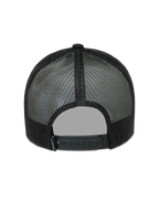 Alpinestars Hemmings Trucker Casquette, casquette de sportswear noire, vue arrière avec maille polyester et snap-back réglable