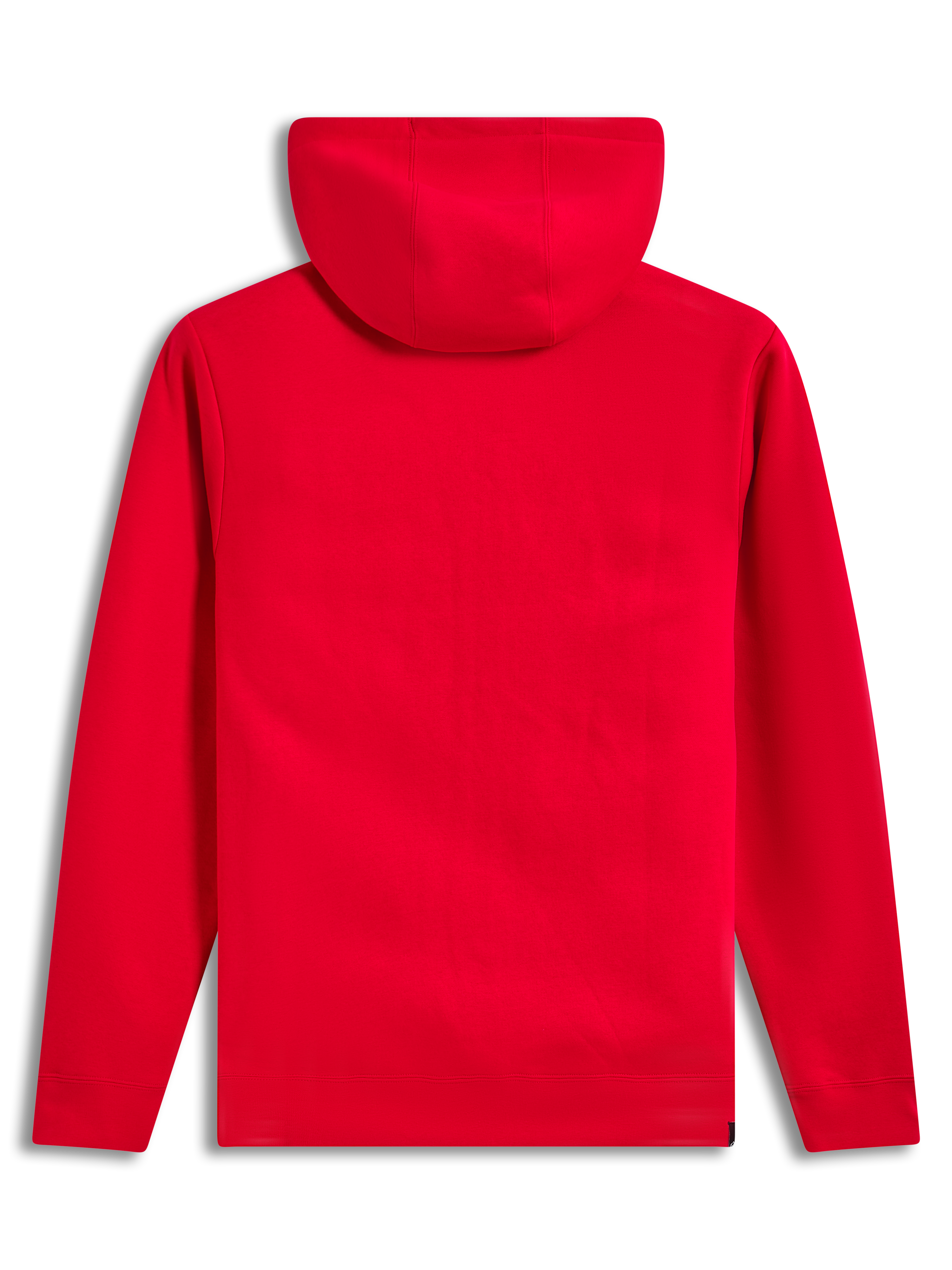 Alpinestars Ageless Zip V3 Hoodie, sweat à capuche zippé en polaire rouge, vue de dos, style sportswear.