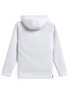Alpinestars Blaze V3 Hoodie, vue de dos, blanc uni, sweat à capuche en polaire, manches longues avec poignets et ourlet côtelés, vêtement de sport décontracté