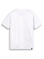 Alpinestars Glyfs CSF Tee, white short-sleeve sportswear t-shirt, back view showing internal neck print and external labeling.