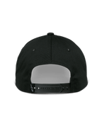Casquette Sessionized Alpinestars, casquette Snapback, noire, vue arrière avec fermeture à pression réglable et petite étiquette logo, sergé de coton, couvre-chef décontracté inspiré des sports mécaniques