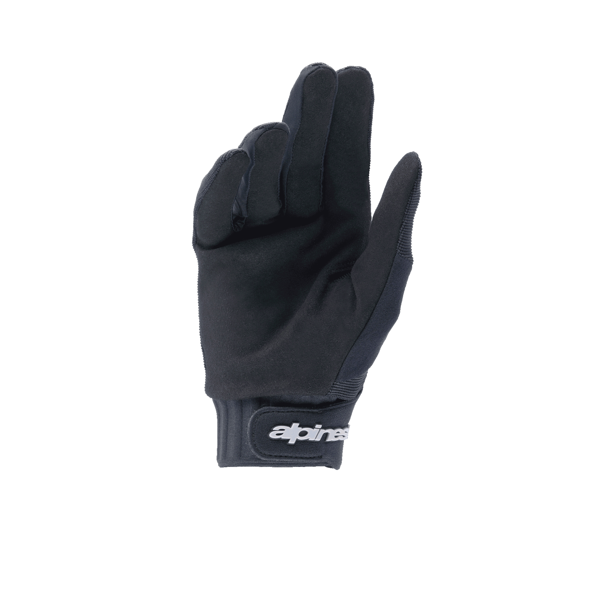 Gants Alpinestars A-Dura, gants de VTT noirs, paume en daim synthétique pour l'adhérence et la durabilité, poignet en néoprène avec fermeture à crochet et boucle, équipement de performance polyvalent pour le VTT