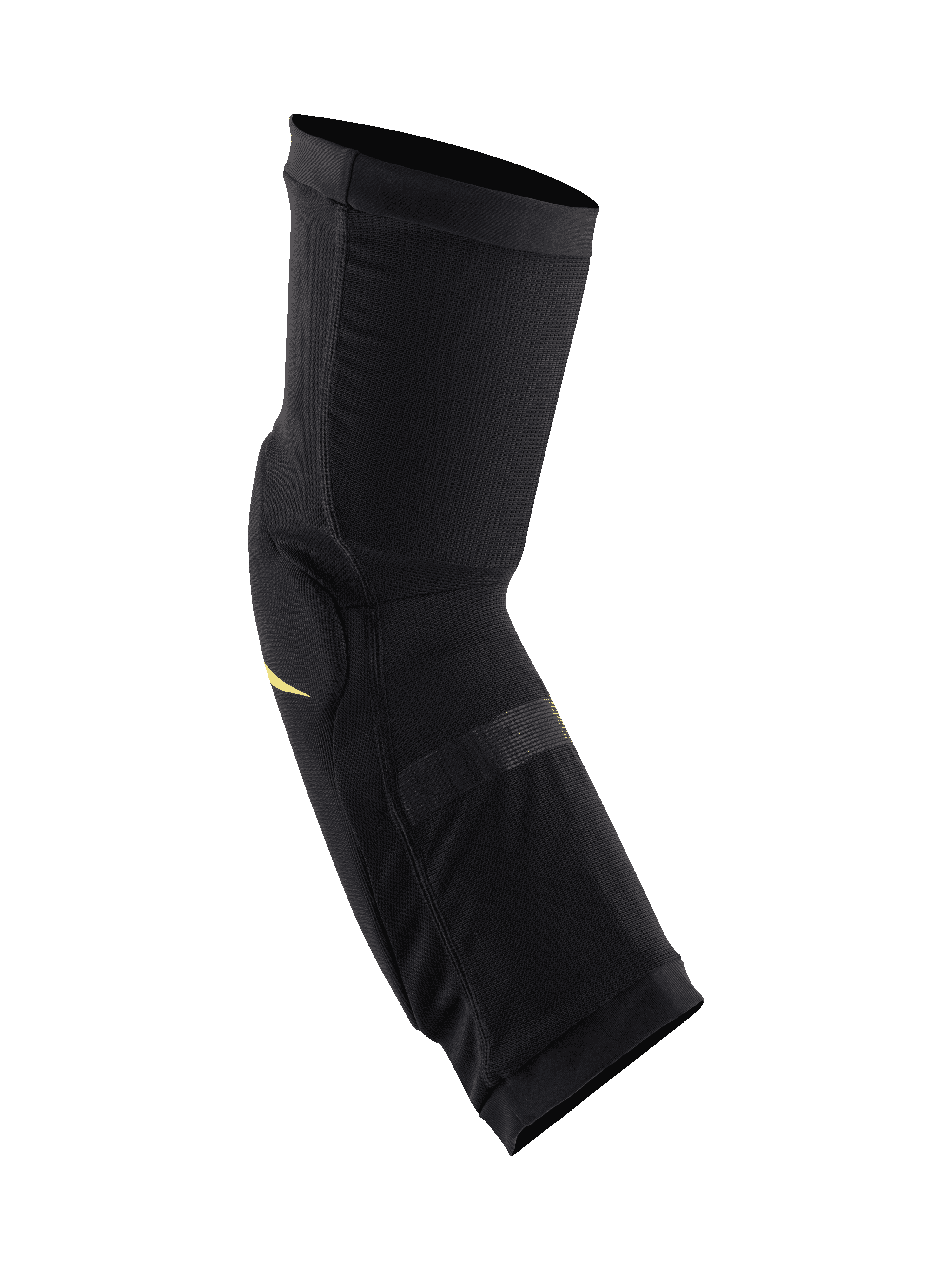Genouillères Alpinestars Paragon Plus, noir et jaune acide, protection légère à enfiler avec maille extensible respirante, conception ergonomique préformée pour le VTT et le tout-terrain