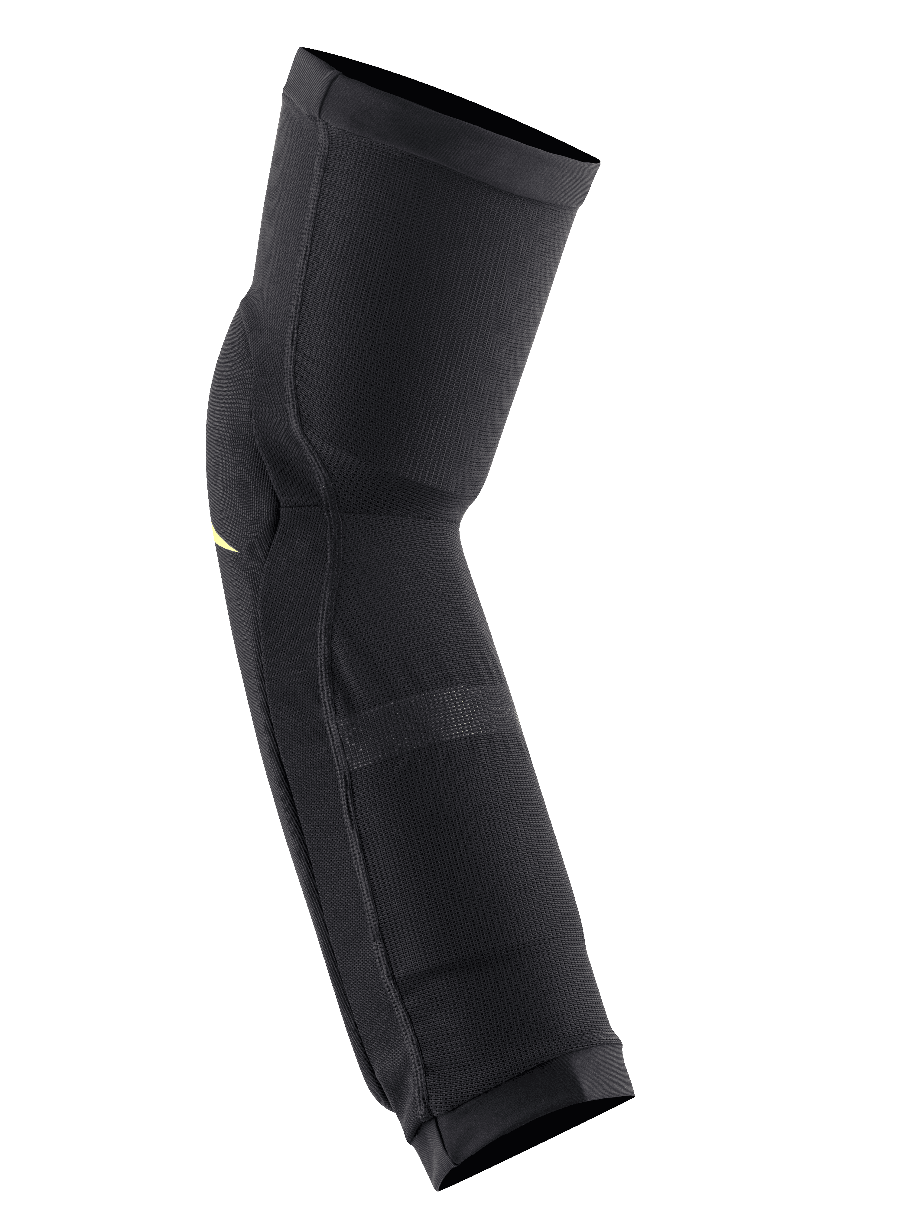 Protections Genou/Tibia Alpinestars Paragon Plus, Noir Jaune Acide, manchon de protection à enfiler, doté d'une construction en maille respirante et d'un design ergonomique préformé pour la pratique du VTT trail