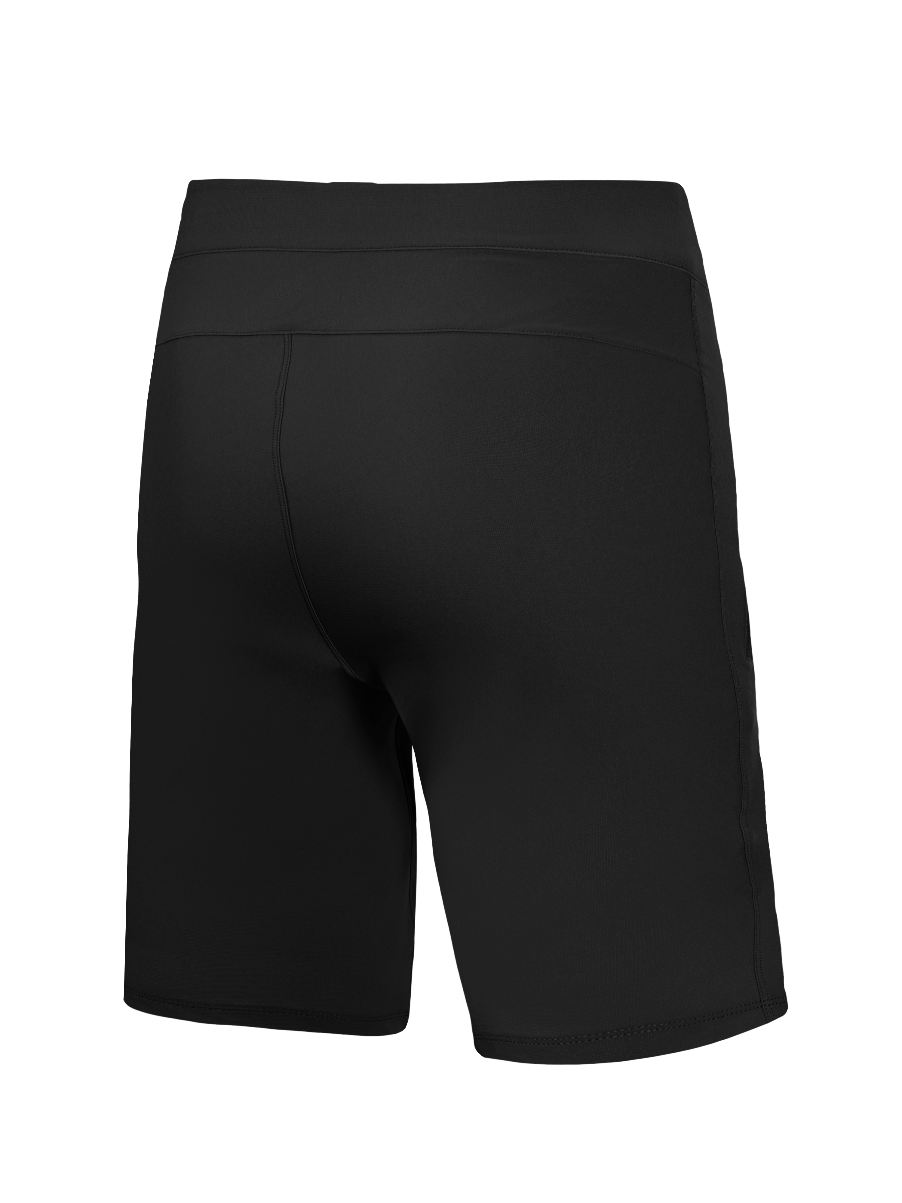Shorts A-Dura Ride Liner noirs Alpinestars, vue arrière d'une couche de base VTT technique en tissu stretch flexible.
