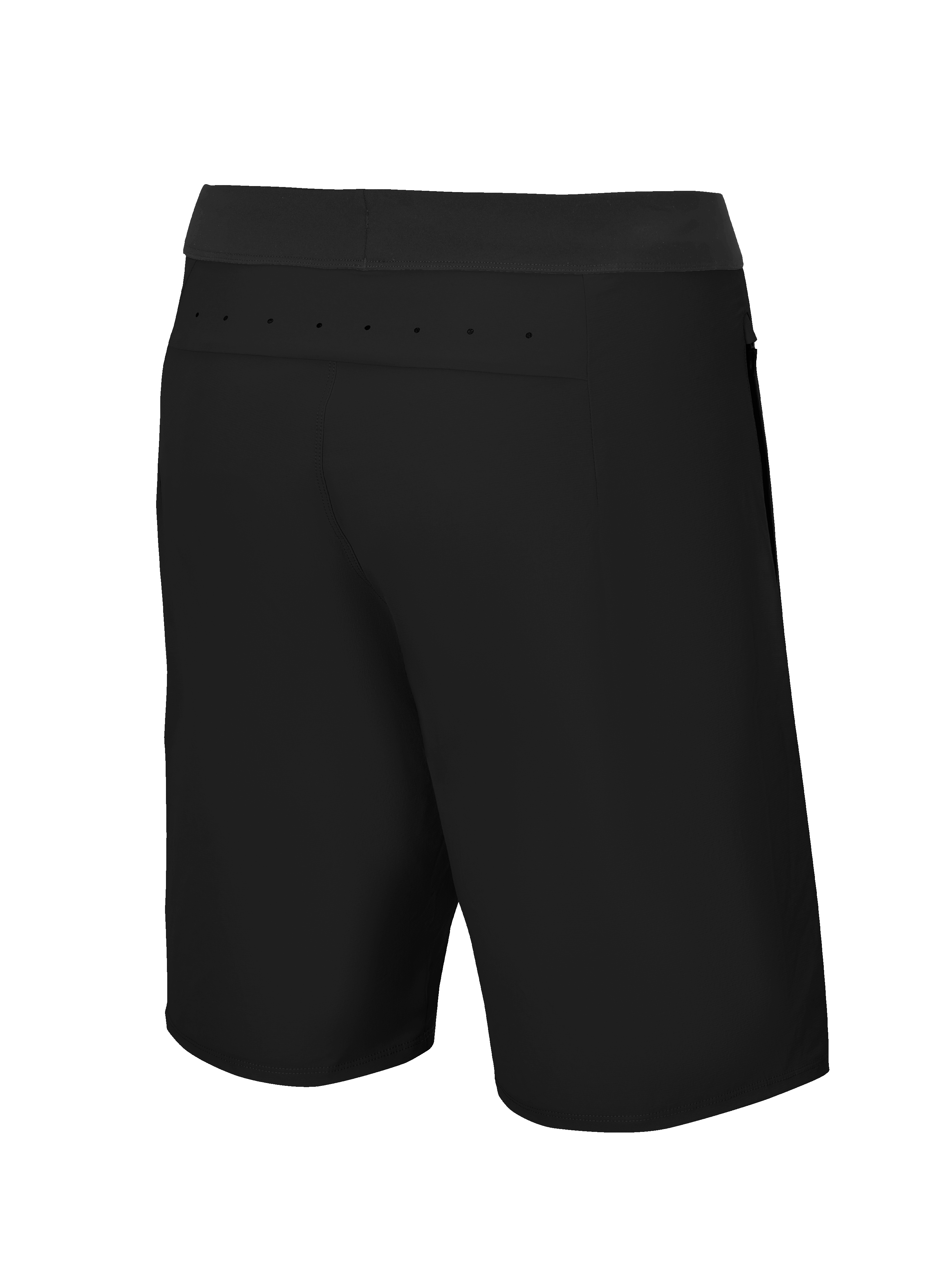 Alpinestars Short A-Aria Lite, short de VTT, noir, vue arrière montrant les perforations laser sur l'empiècement arrière pour la ventilation, tissu de performance léger pour la pratique du trail