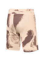 Short de VTT A-Dura Ride Sand Camo, vue arrière d'un modèle durable en tissu tissé extensible 4 directions.