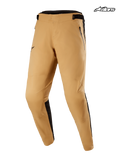 Alpinestars Tahoe 8.1 Waterproof Pants, men's mountain bike waterproof pants in khaki and black, front studio view showing seam-sealed technical textile construction and zippered pockets