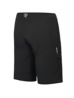 Alpinestars A-Aria Elite Shorts, MTB Shorts, Black Titanium, rear-side view showing zippered pocket and white star logo, performance fit for cycling