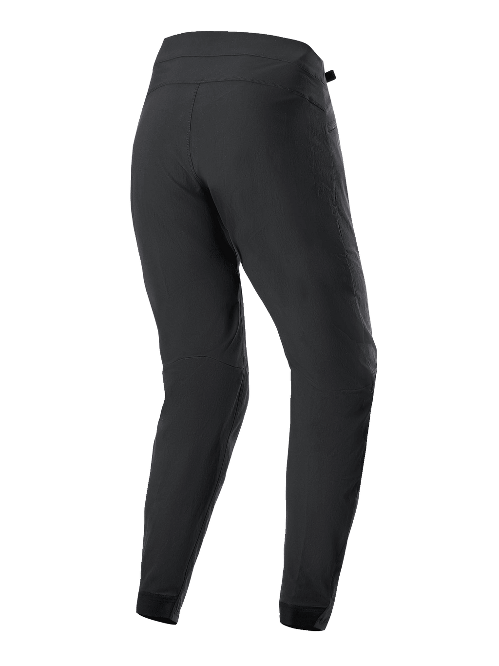Pantalon femme Alpinestars Stella A-Dura, pantalon de cyclisme VTT, noir, vue arrière montrant la construction ergonomique, la coupe fuselée et le tissu extensible 2 voies durable pour le VTT
