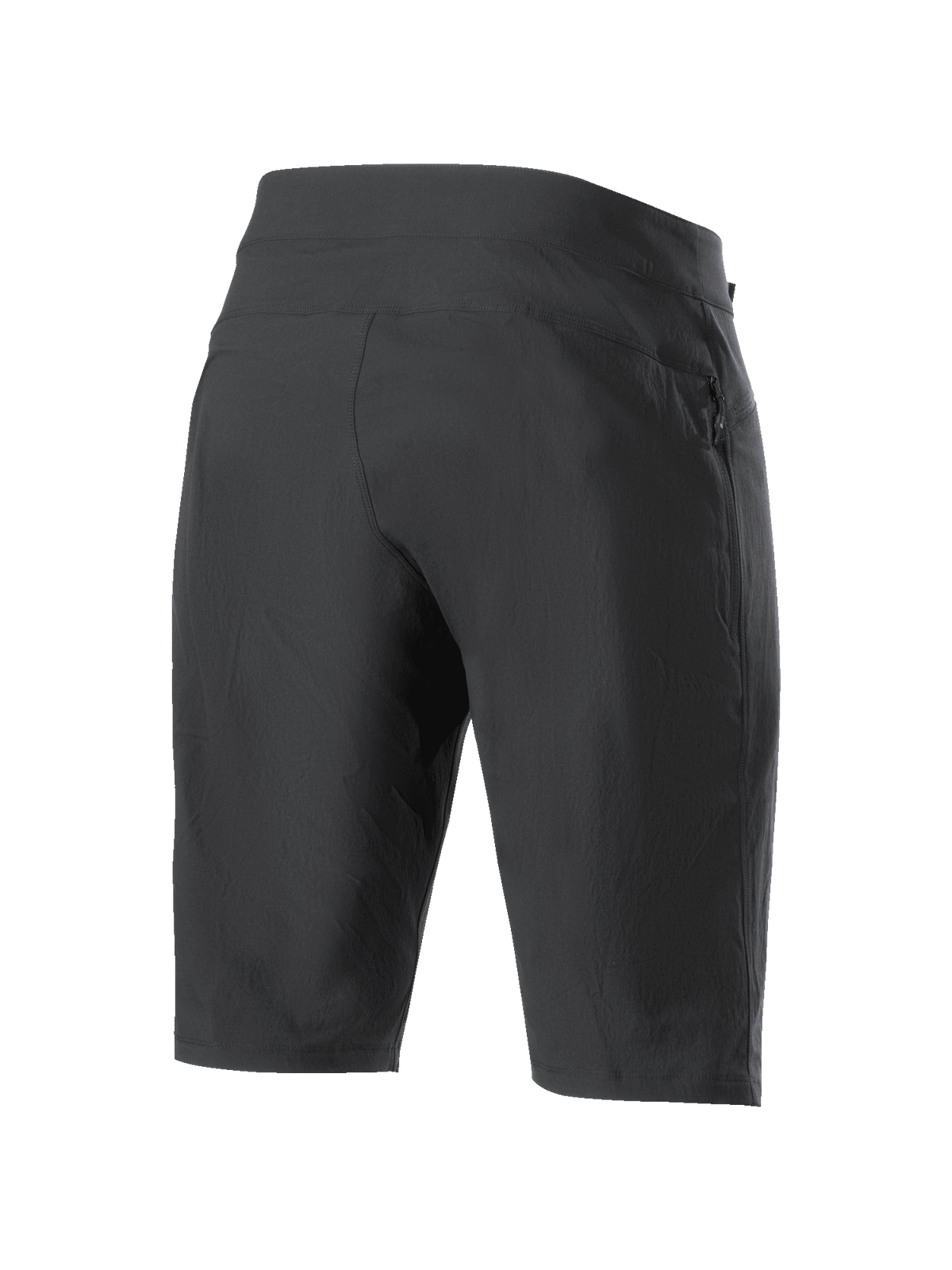 Alpinestars Stella A-Dura Shorts pour femme, short de VTT, noir, vue arrière montrant le tissu extensible 2 directions durable et la construction athlétique, vêtement haute performance pour le VTT et le trail