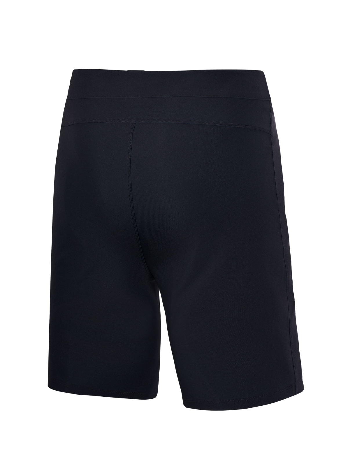 Youth A-Dura Ride Shorts in black, rear view, durable mountain bike apparel with 4-way stretch fabric and regular fit