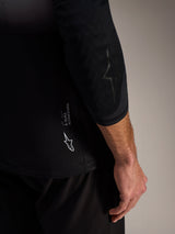 A-Dura Air Long Sleeve Jersey in gray, featuring technical moisture-wicking fabric and white Alpinestars branding.