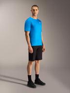Maillot bleu A-Dura Air SS et short noir A-Dura Ride Alpinestars, équipement de VTT haute performance pour homme.