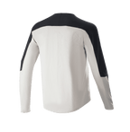 Alpinestars Drop Meta Jersey - Long Sleeve, MTB Jersey, Light Gray with Black accents on shoulders and sleeves, rear view showing extended tail, breathable mesh fabric for off-road cycling
