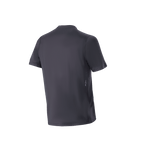 Maillot à manches courtes Alpinestars A-Dura Switch, vue arrière, noir, maillot de VTT avec pan arrière allongé et tissu évacuant l'humidité, design décontracté et performant pour les sentiers