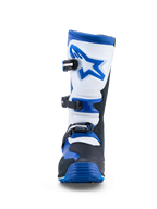 Alpinestars bottes Tech-T, bottes de moto trial pour homme, bleues, noires et blanches, en cuir avec trois boucles