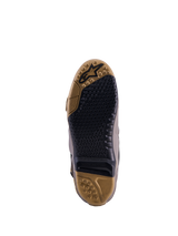 Semelle Alpinestars Tech 10 Air Gold, brun terre et noir, avec adhérence texturée et insert remplaçable.