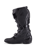 Alpinestars Tech 7 Boots, Motocross Boots, All Black, side profile view showing TPU protection plates, buckle closure system, and textured grip panels, professional off-road riding footwear