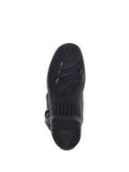 Alpinestars Tech 5, bottes de motocross noires, semelle à double composé remplaçable avec texture haute adhérence et logo
