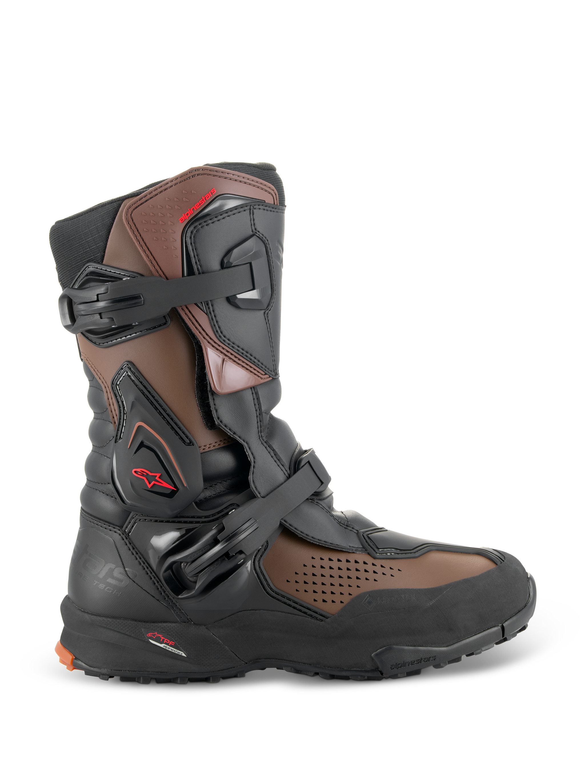 バイオプトロン XT-8 GORE-TEX - Black Brown Motorcycle Boots | Alpinestars®